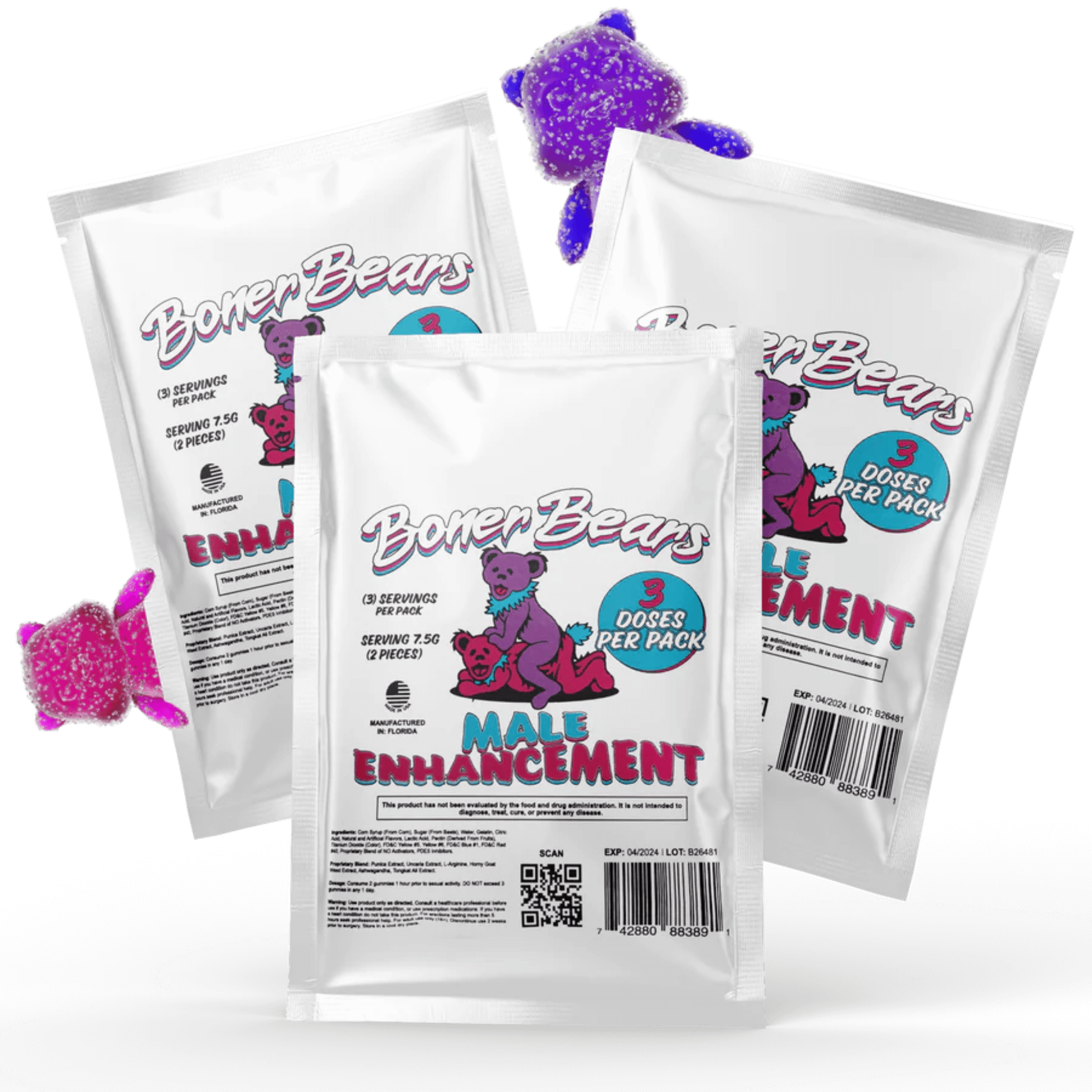 Boner Bears Male Enhancement - 20 Packs - 10$ Off