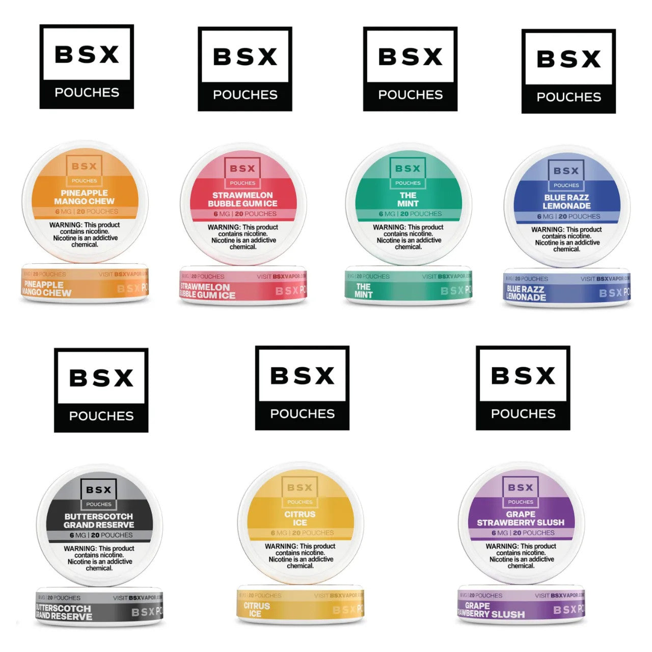 GLAS BSX Nicotine Pouches - 2$ Off