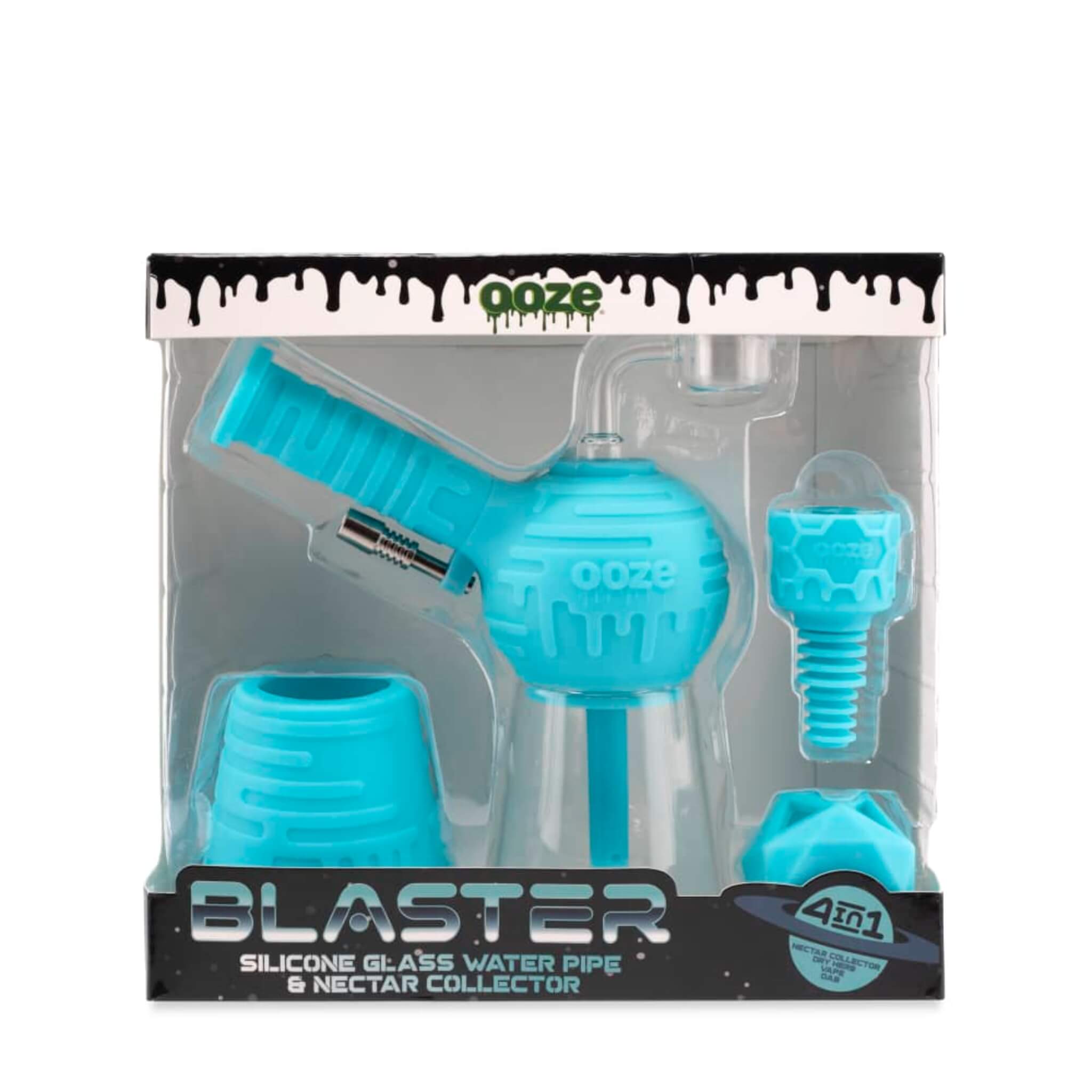 Ooze Blaster Silicone Glass 4-in-1 Hybrid Water Pipe and Dab Straw - 50% Off *Bargain Bin*