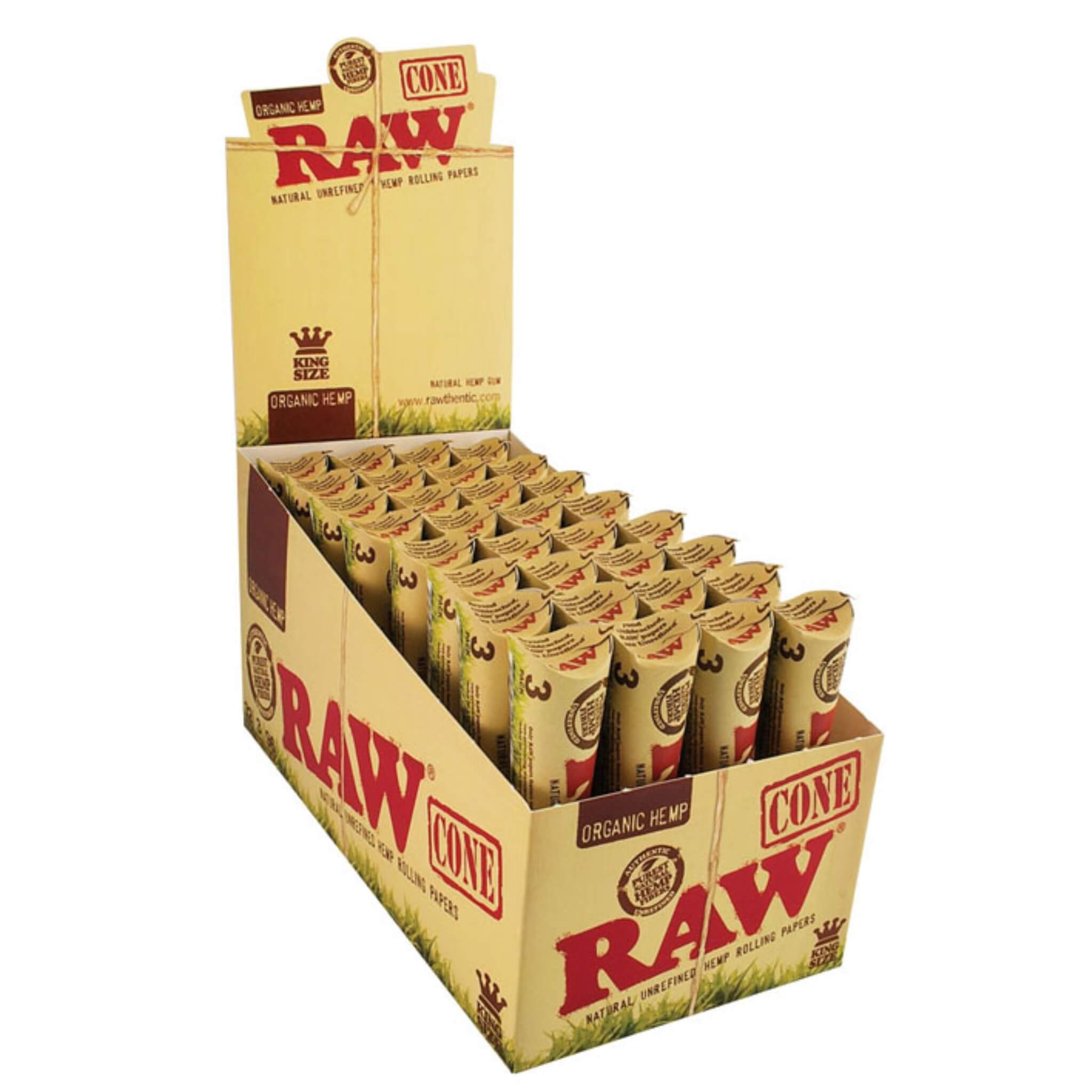 Raw Organic Hemp Pre-Rolled Cones | Singles