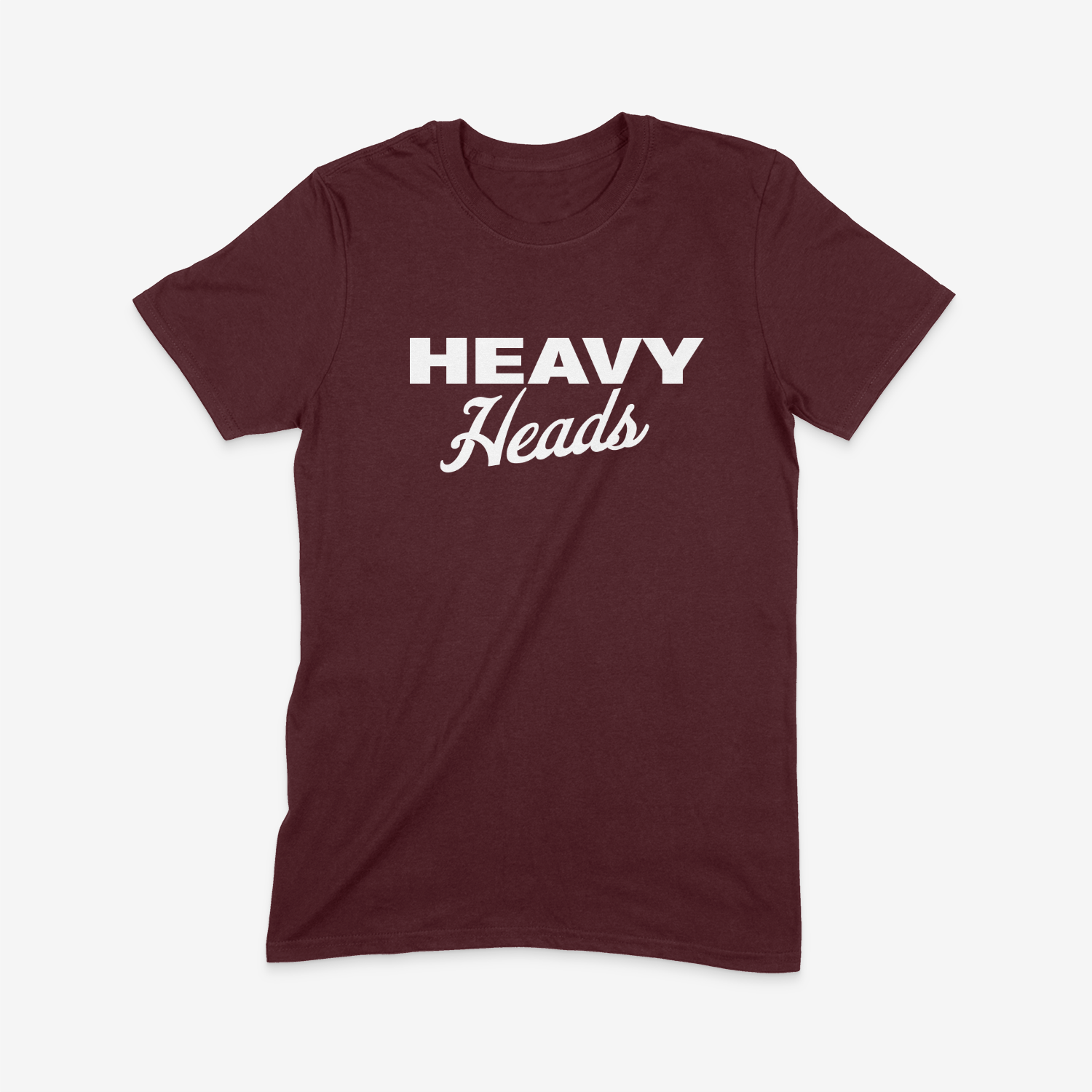 Stacked Tee (Maroon)