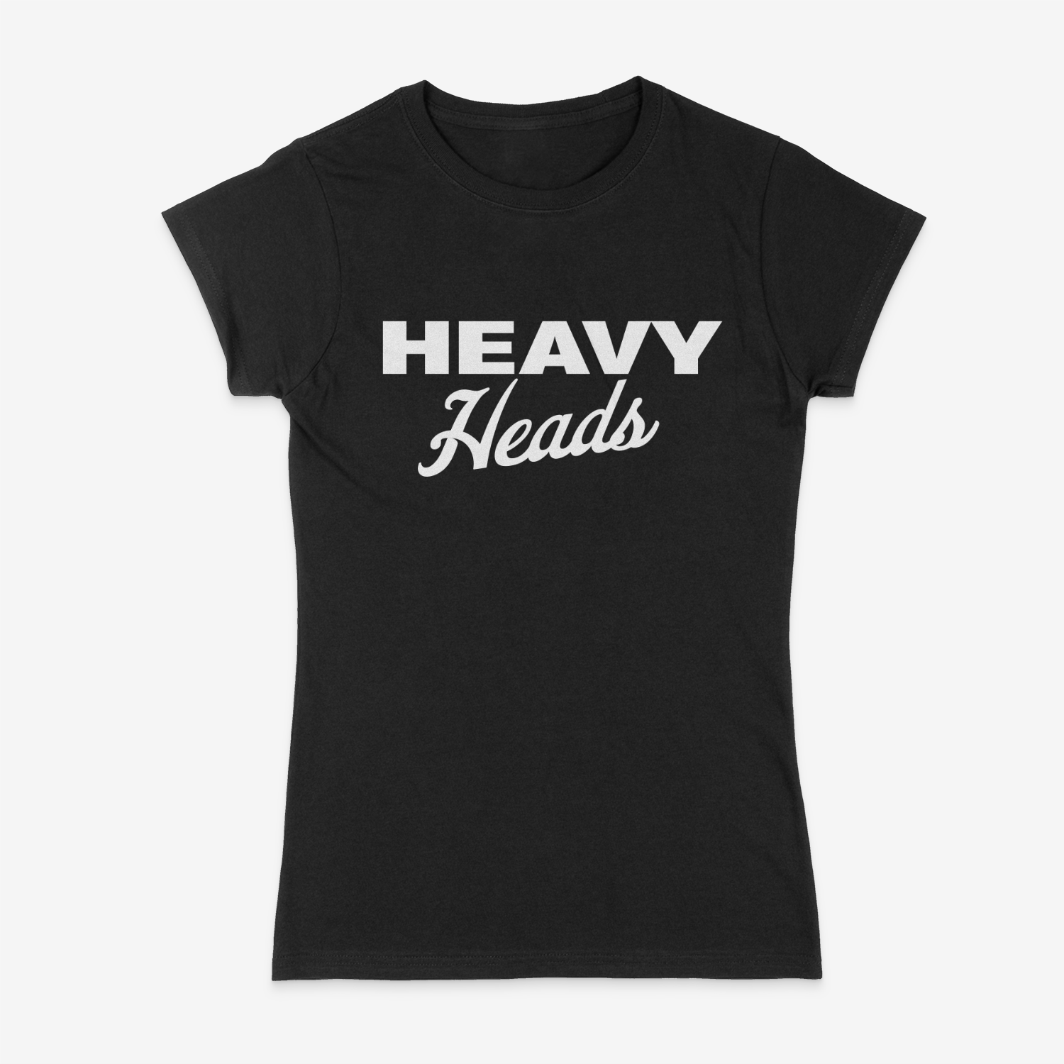 Women's Stacked Tee (Black)