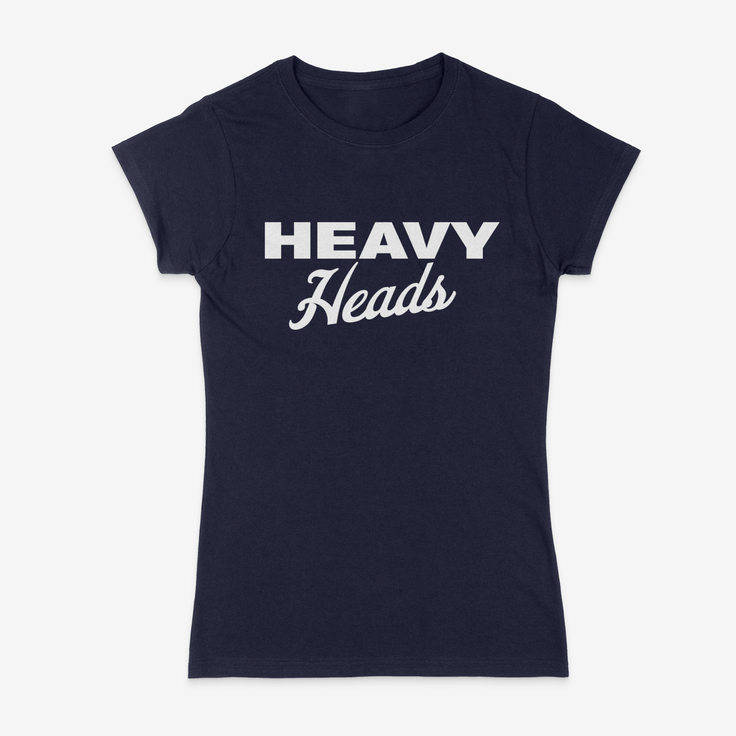 Women's Stacked Tee (Navy)